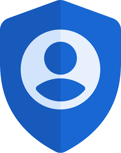 Escudo de la privacidad azul