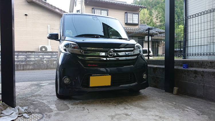 デイズルークスの洗車・バフ掛け・DIY・ホーン交換に関するカスタム事例の投稿画像1枚目