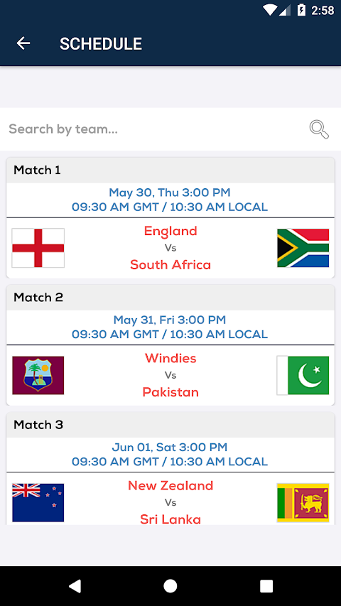 World Cup 2019 Scheduleのおすすめ画像2