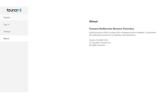 Tzunami URL Redirection screenshot 5
