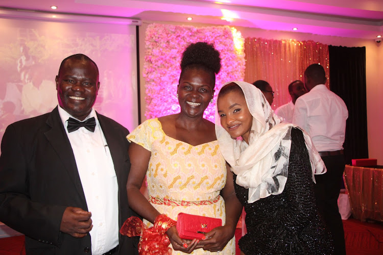 Magazine managing editor George Sunguh, Sellah and Citizen TV presenter Lulu Hassan