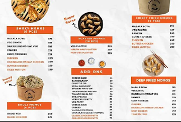 Fat Tiger menu 