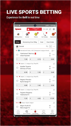 Screenshot Tipwin Sport Betting