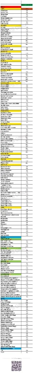 Main Lassi Shop menu 1