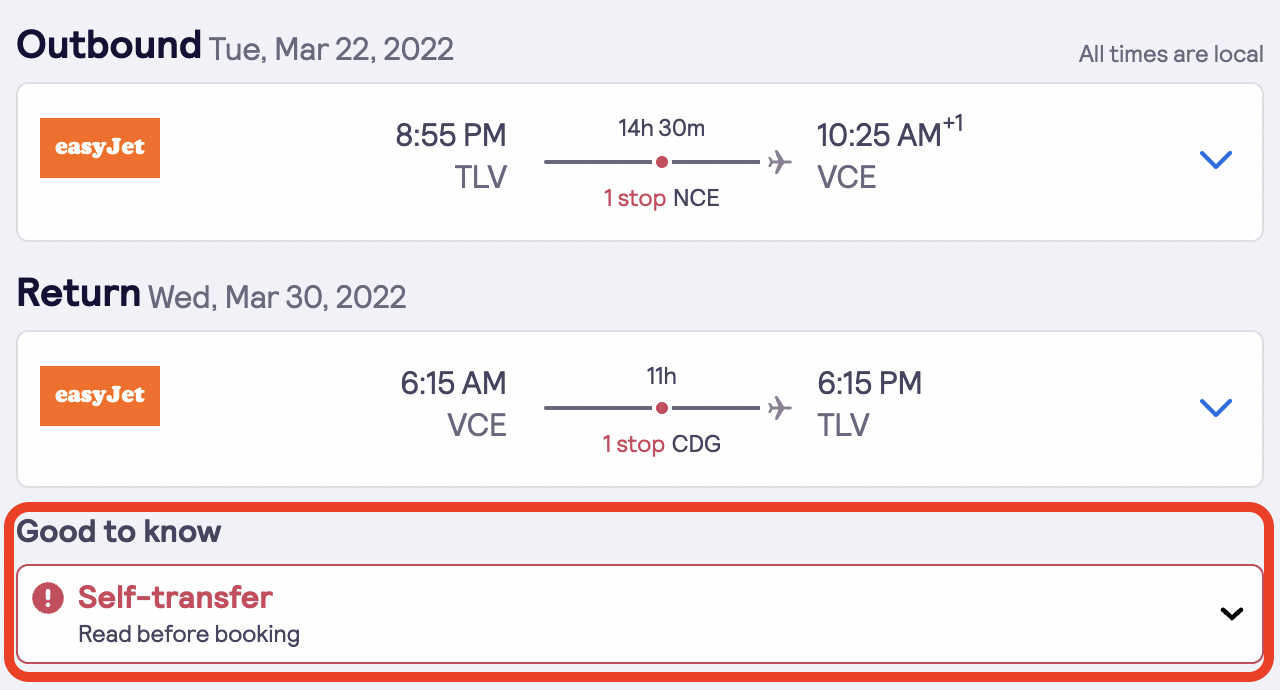 Do you have to check in for each connecting flight?