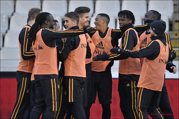 Les 10 Diables qui iront dès demain au Centre National de Tubize 