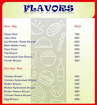 Flavors menu 3