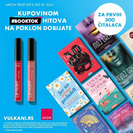 Neodoljiva poklon-akcija: BookTok hitovi Vulkan izdavaštva i AVON kozmetika