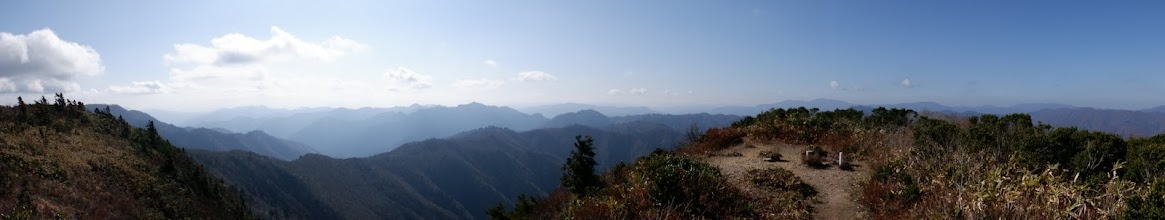 平家岳からのパノラマ（南側）