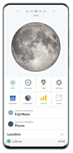 Screenshot Moon Tracker