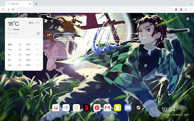 Demon Slayer Green Theme Wallpaper HomePage