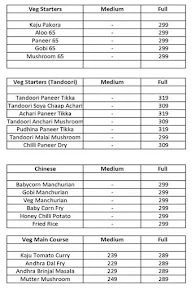 Andhra Kodi Pulao menu 1