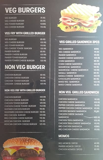 Burgers Island menu 