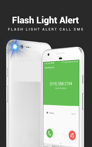Flash alerts on calls and sms – Torch Flashlight