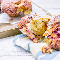 Raspberry & White Chocolate Muffin