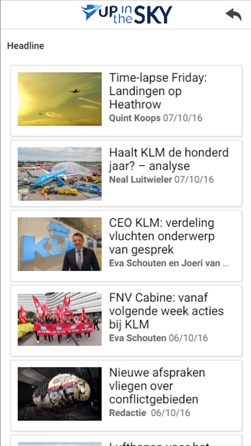 UpInTheSky Screen 2