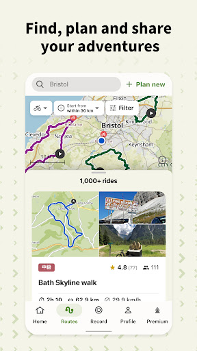 Screenshot komoot - hike, bike & run