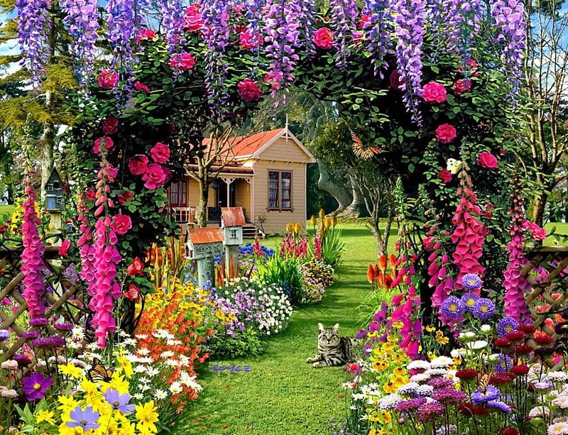 Five ideas for a flower garden