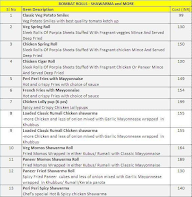 Bombat Rolls Shawarma And More menu 1