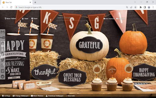 Thanksgiving Wallpaper New Tab