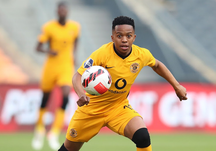 Nkosingiphile Ngcobo of Kaizer Chiefs during the DStv Premiership match against Chippa United at the FNB Stadium on the October 16 2021.