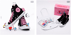 bt21 x converse all star 100 hi black