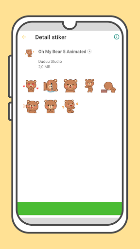 Screenshot Oh My Bear Cute Stickers