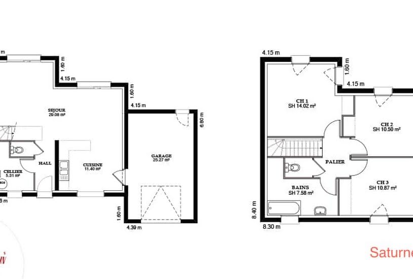  Vente Terrain + Maison - Terrain : 560m² - Maison : 97m² à Sainte-Savine (10300) 