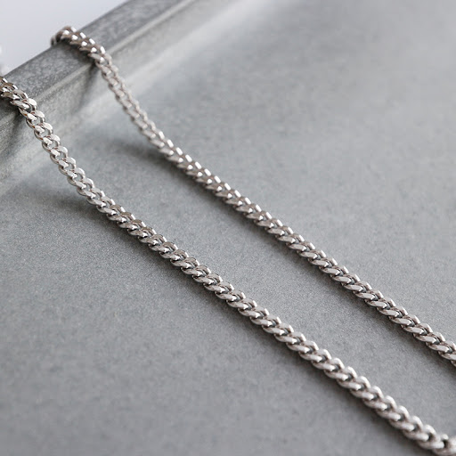 Title 4, Sterling Silver Simple 2MM Thin Chain Foot Chai...