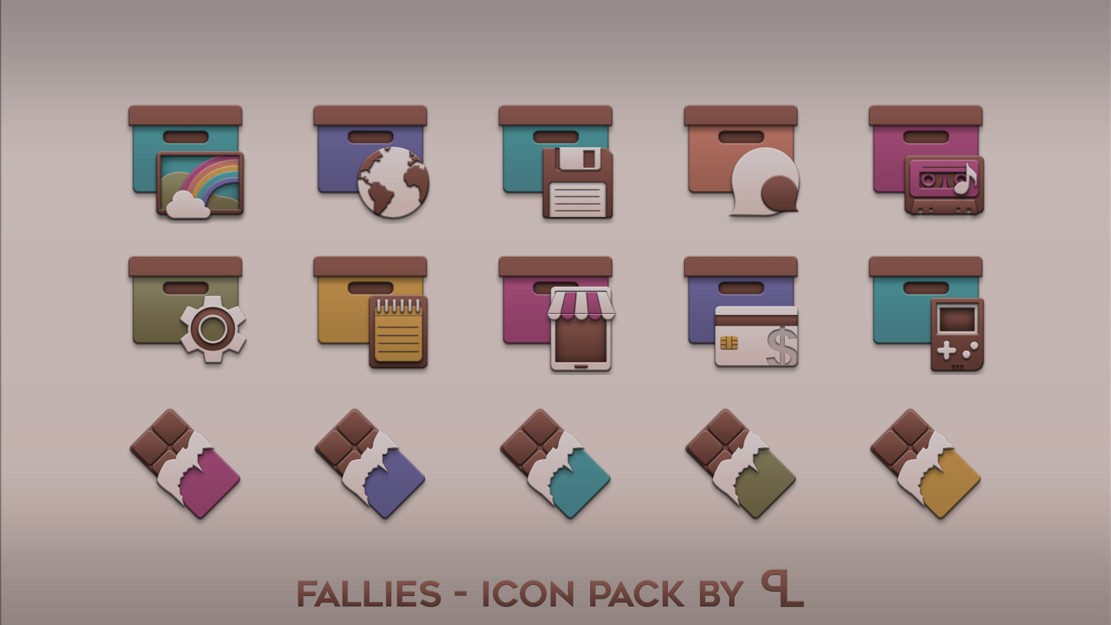    Fallies Icon pack - fall theme- screenshot  