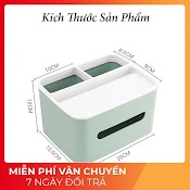 (Tổng Kho Giá Sỉ) Hộp Đựng Giấy Ăn Đa Năng Kèm Khay Để Điều Khiển, Điện Thoại Tện Dụng Cao Cấp