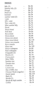 Hotel Sooryas menu 1