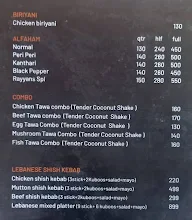 Rayyan's Juice Hub And Restaurant menu 1