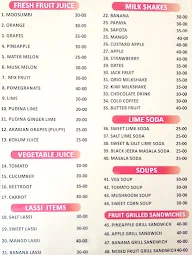 Sri Ganesh Fruit Juice Centre menu 2