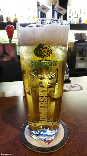 time for a SOMERSBY beer at BOSTON PIZZA in Toronto, Canada 