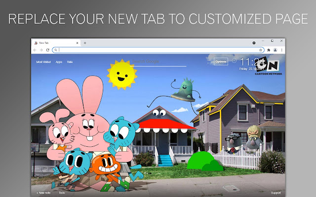 The Amazing World Of Gumball Custom New Tab