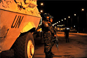 Soldiers of the United Nations Organization Stabilization Mission in the DR Congo (MONUSCO) patrol in Goma, eastern DR Congo, on October 16, 2012. File photo.