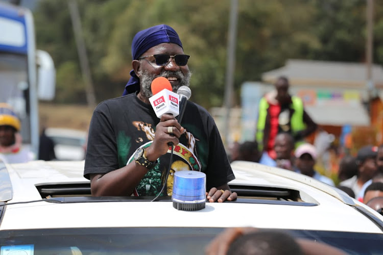 Presidential candidate George Wajackoya in Bomet town on Sunday