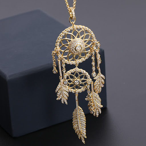 Title 5, Dream catcher Pendant Necklace