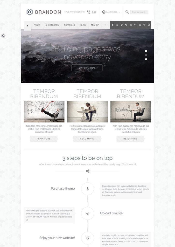 WordPress Brandon Template