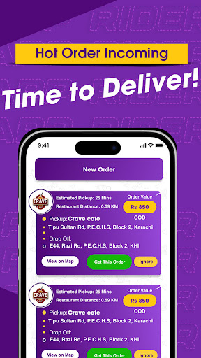 Screenshot FoodPapa Rider