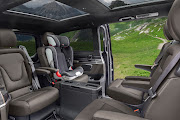 The interior of the V-class is luxurious but lacks opening rear windows.