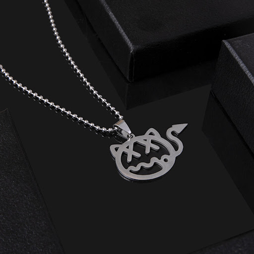 Title 5, Stainless Steel Little Devil Necklace Hip Hop C...