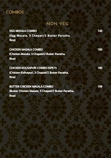 Masala World menu 