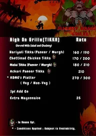 Mighty Kongs Grille menu 2