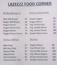 Lazeezz Food Corner menu 3