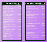 Foody's Point menu 1