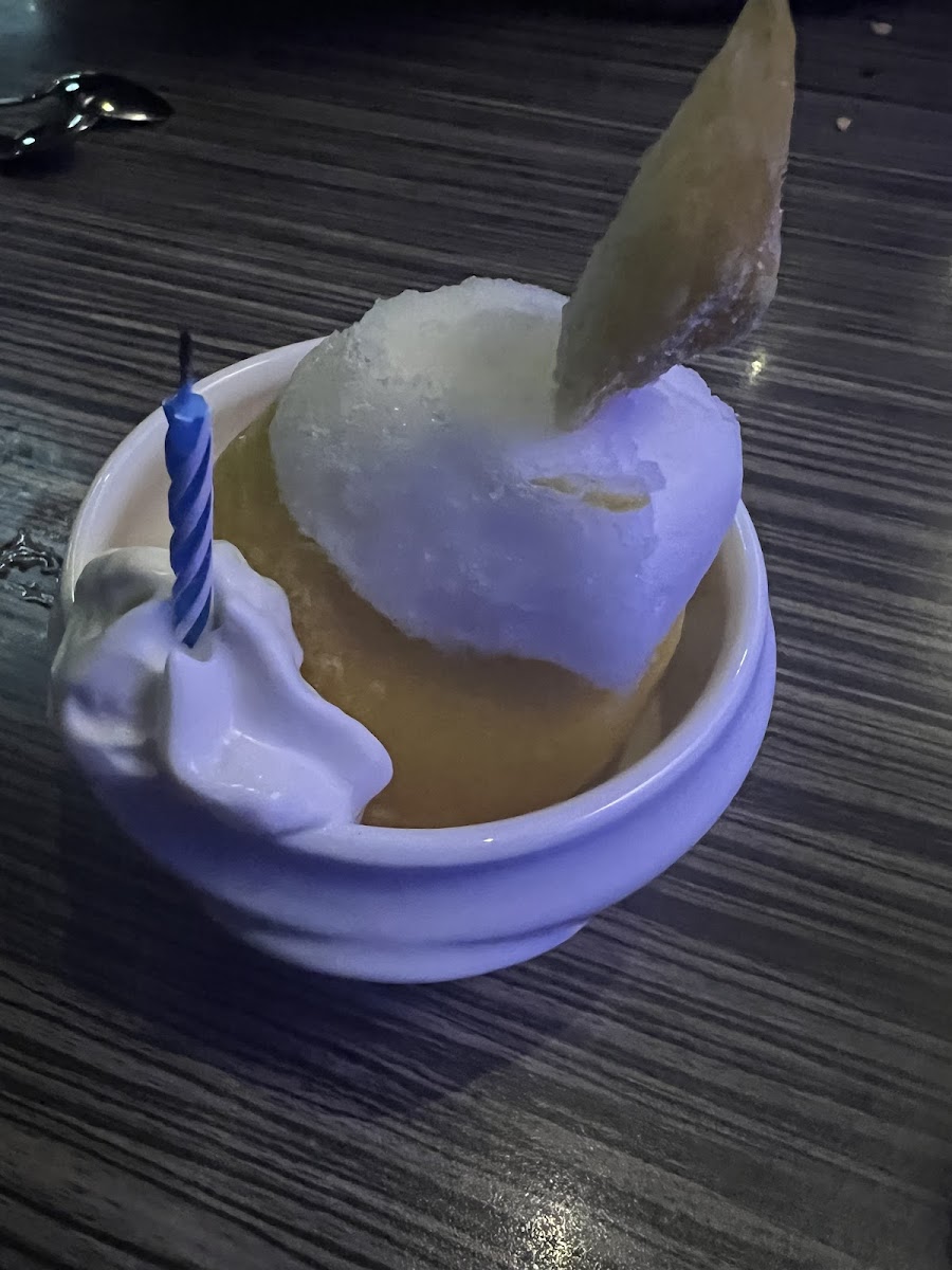 This is their lemon sorbet!