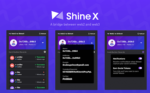 Web2 to ShineX