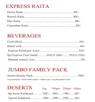 Veg Express Dhaba menu 1